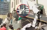 Avioneta se estrell� contra un edificio residencial: Reportan al menos dos muertos y varios heridos