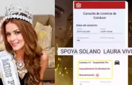�Irresponsabilidad! Laura Spoya es captada manejando cuando su licencia est� suspendida