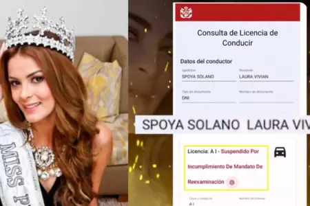 Laura Spoya es captada manejando cuando su licencia est� suspendida
