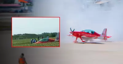 Avioneta realiza vuelo de entrenamiento y presento fallas t�cnicas que obligaron