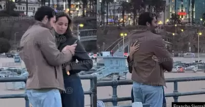 �Se reconciliaron? Francho Sierralta es captado junto a su esposa luego de su in