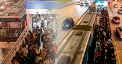 Se reportaron largas colas en la estaci�n.