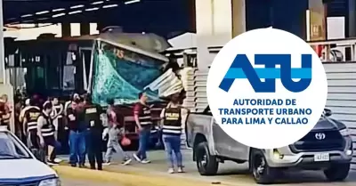 ATU revel� que heridos en choque del bus del Metropolitano ya fueron dados de al