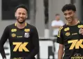 �Limaron asperezas! Neymar y Robinho Jr. hacen las paces tras pelea en entrenamiento de Santos