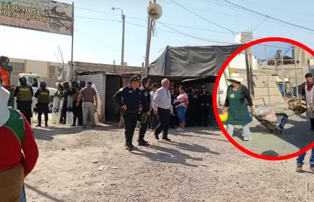 Desalojo del mercado La Agron�mica.