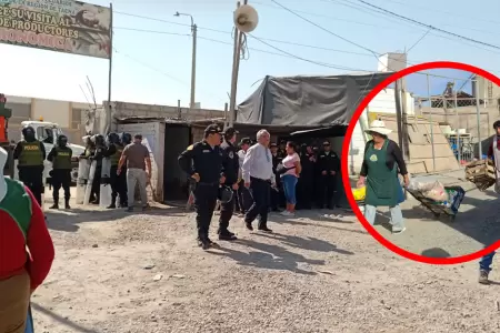 Desalojo del mercado La Agron�mica.