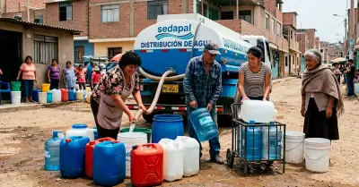 Corte de agua en distritos de Lima.