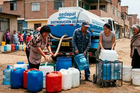 Corte de agua en distritos de Lima.
