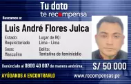 Mininter incluye en el Programa de Recompensas a presunto feminicida de Surquillo