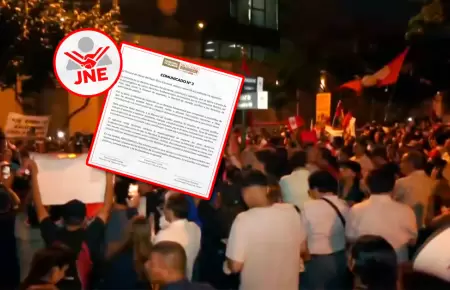EL JNE se pronunci� tras las recientes manifestaciones tras resultados de las el