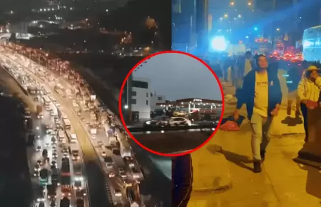 Liberan autopista Ramiro Prial� tras varias horas de congesti�n vehicular