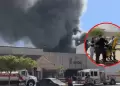 Voraz incendio consume centro comercial: Se reporta al menos 5 fallecidos y m�s de 40 heridos