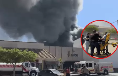 Incendio en centro comercial provoca 5 fallecidos y m�s de 40 heridos