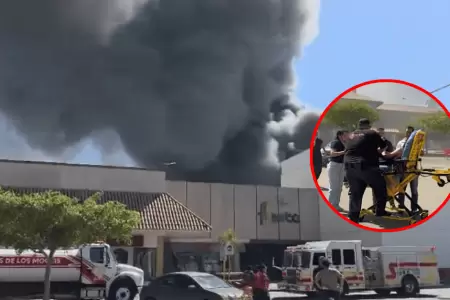 Incendio en centro comercial provoca 5 fallecidos y m�s de 40 heridos