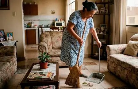 Por qu� no se debe barrer cuando la visita se va.
