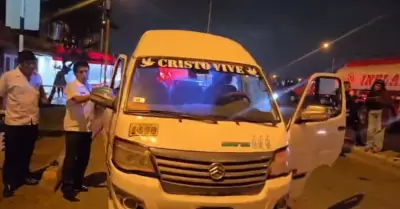 Sicarios disparan contra chofer de combi en Ventanilla