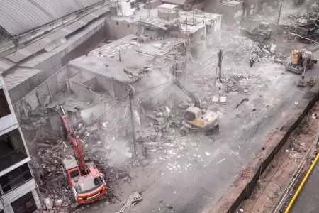 Demolici�n de viviendas ubicadas en la Carretera Central