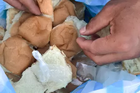 Hallan droga camuflada en pan