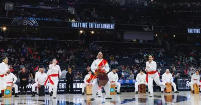 �In�dito! Presentaci�n de caj�n peruano deslumbra en partido de la NBA en Washin