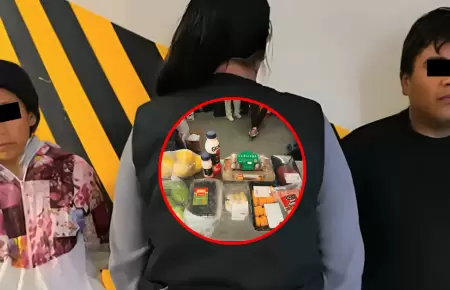 Capturan a tenderos que usaban a un beb� para sustraer productos