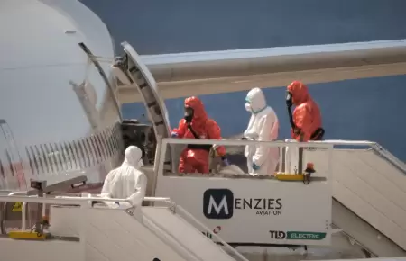 Pacientes espa�oles con hantavirus fueron trasladados a un hospital.