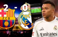 Barcelona vs. Real Madrid: Mbapp� reacciona desde su hogar al 2-0 en contra tras el primer tiempo