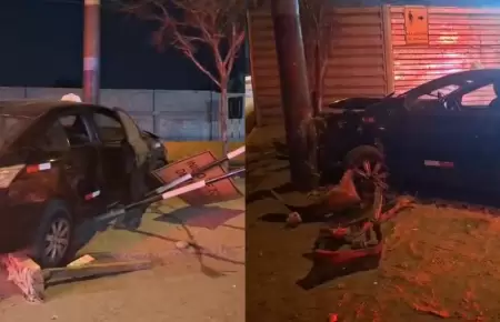 Taxi por aplicativo provoca accidente y deja 5 heridos