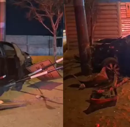 Taxi por aplicativo provoca accidente y deja 5 heridos