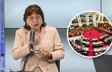 Delia Espinoza denuncia persecuci�n pol�tica del Congreso con nueva inhabilitaci