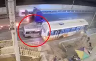 C�maras captan tr�gico accidente en VES: Miniv�n con m�s de S/24 mil en papeletas deja 2 muertos y 12 heridos