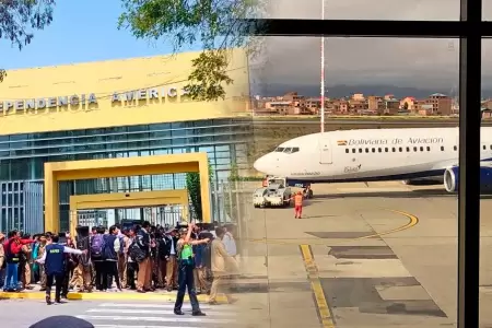 Escolares arequipe�os forman parte del grupo que partir� desde La Paz a Juliaca.