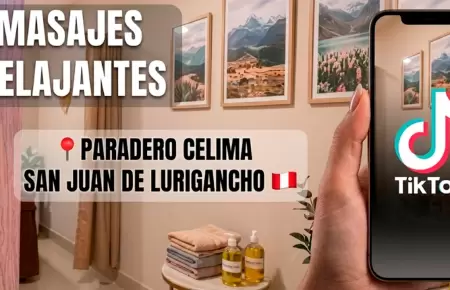Servicios de masajes eran ofrecidos por TikTok.