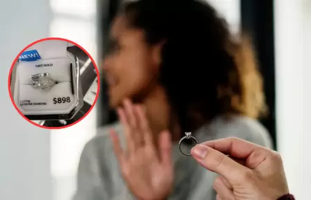Mujer rechaza propuesta de matrimonio porque su anillo era de supermercado