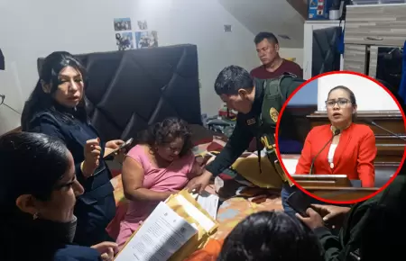 Intervienen vivienda de la hermana de la congresista Francis Paredes