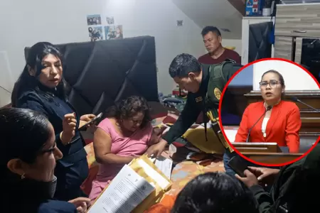 Intervienen vivienda de la hermana de la congresista Francis Paredes