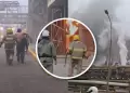 Voraz incendio en refiner�a de Chosica: Cinco unidades de bomberos intentan confinar el siniestro