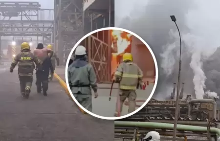Incendio en Cajamarquilla