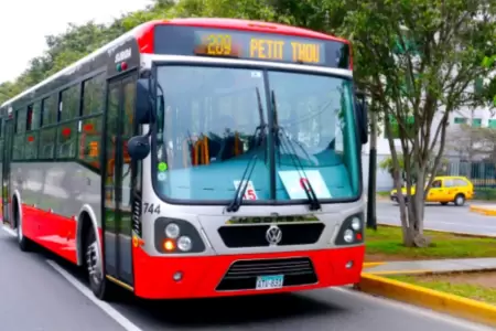 Corredor rojo cambia parte de su ruta por obras en la av. Nicol�s Ayll�n: Esto d