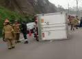 Costa Verde: Accidente de tr�nsito restringe el flujo vehicular a la altura de la playa La Pampilla en Miraflores