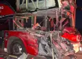 Choque de bus y tr�iler deja dos fallecidas y m�s de 40 pasajeros afectados en la carretera Binacional