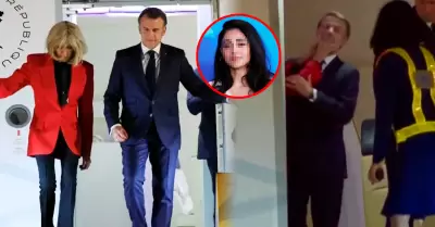 El presidente de Francia habr�a sido descubierto con mensaje de presunto "amor p