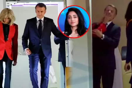 El presidente de Francia habr�a sido descubierto con mensaje de presunto "amor p