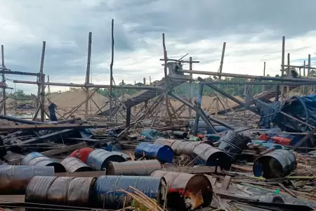 Operativo contra la miner�a ilegal en Madre de Dios.