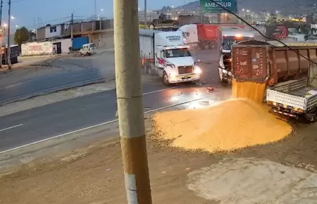 Triple choque en Chancay