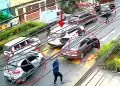 Callao: Ocho delincuentes encapuchados interceptan y atacan a disparos una camioneta en Conde de Lemos
