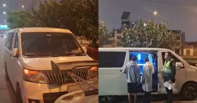 Extorsionadores balean minivan y hieren a dos pasajeras