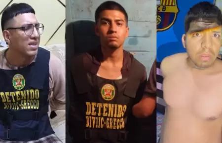 Capturan a 9 integrantes de 'Los Bembos del Puerto' por extorsi�n.