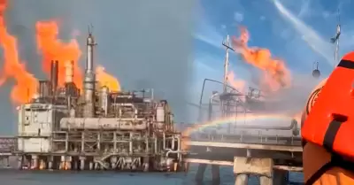 Incendio en planta de gas en Maracaibo.