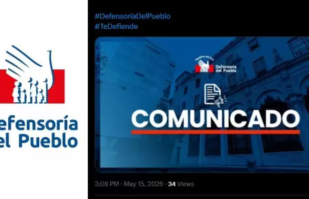 Defensor�a del Pueblo emite comunicado y manifiesta su respaldo hac�a el preside