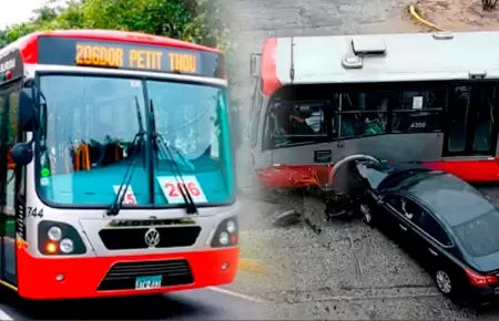 El accidente se dio en medio de La Molina.